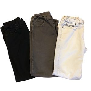3 Old Navy Boys Jeans Black, Dark Grey, Light Grey size 12
